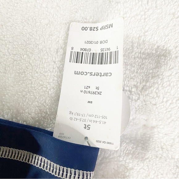 CARTERS Boys Blue Rash Guard NWT - Picture 5 of 5